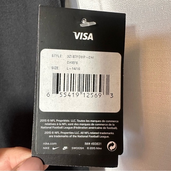 New NWT Nike Tee KANSAS CITY CHIEFS KINGDOM Youth T Shirt Short Sleeved L 14-16 - Picture 4 of 8